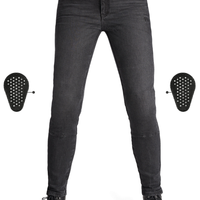 Дамски мото дънки PANDO MOTO Kaya Slim Grey - Slim-Fit Armalith®