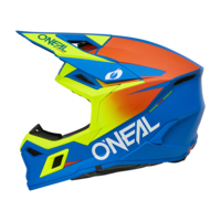 Мотокрос каска O'NEAL 3SERIES SOLID BLUE/NEON V.26
