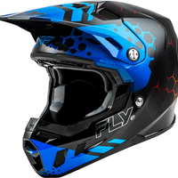 Мотокрос каска FLY RACING Formula CC Tektonic - Black/Blue/Red