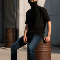 Памучно боне ICE2 SOLID COTTON BLACK