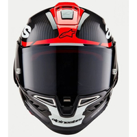 Каска ALPINESTARS Supertech R10 Team Black/Carb/Fluo Red/White