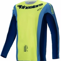 Мотокрос джърси Alpinestars TECHSTAR MELT YELLOW/BLUE