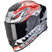 Каска Scorpion EXO-R1 Evo Air Zaccone Replica Silver-Black-Red