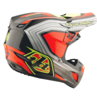 Mотокрос каска TROY LEE DESIGNS SE5 Composite Stripes - Black/Infra Red