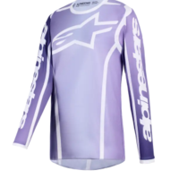 Дамско мотокрос джърси Alpinestars FLUID APEX VIOLET/WHIТЕ