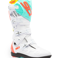 Мотокрос ботуши SIDI CROSSFIRE 3 SRS WHITE/FLUO MINT/CORAL