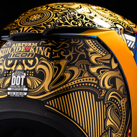 Каска ICON  AIRFORM SUICIDE KING GOLD