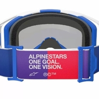 Мотокрос очила ALPINESTARS VISION 8 CORP BL/WT MIRROR-BLUE