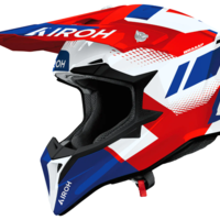 Мотокрос каска AIROH WRAAAP VISION RED/BLUE GLOSS