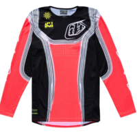 Детско мотокрос джърси TROY LEE DESIGNS SE PRO Stripes Jersey - Infra Red/Black