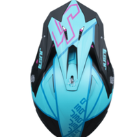 Mотокрос каска Just1 J-39 Thruster Petrol Blue/Fuxia Black
