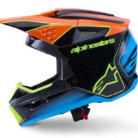 Мотокрос каска ALPINESTARSSM3 FRAY BLACK/ORANGE/YELLOW