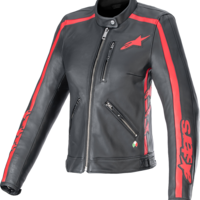 Дамско кожено яке ALPINESTARS Stella DYNO B/R