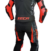 Кожен Мото Екип SECA SRS II FLUO RED/CAMO