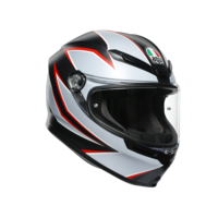 КАСКА AGV K-6 S FLASH MATT BLACK/GREY/RED
