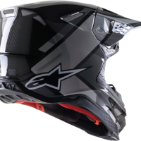 Мотокрос каска ALPINESTARS SM10 Carb BLACK/GRAY