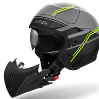 Kаска за скутер AIROH J110 Slim Yellow Matt