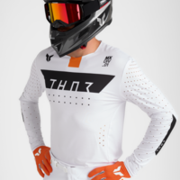 Мотокрос джърси THOR SPORTMODE ROUGE WHITE/ORANGE