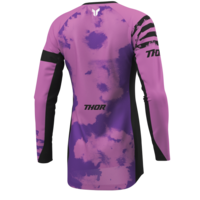 Дамско мотокрос джърси THOR LAUNCHMODE BLEACH BLACK/ORCHID