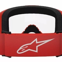 Мотокрос очила ALPINESTARS VISION 3 WORDMARK RED CLEAR