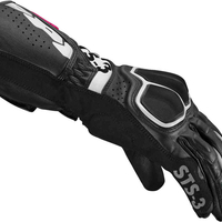 Дамски кожени мото ръкавици SPIDI STS-3 BLACK/FUCHSIA