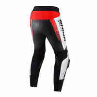 Кожен мото панталон SHIMA STR 2.0 RED FLUO
