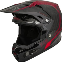 Мотокрос каска FLY RACING Formula Carbon Tracer Helmet - Red/Black