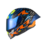 Каска NEXX X.R3R ZIGER ORANGE/BLUE
