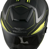 Спортна каска VEMAR HURRICANE LASER MATT SILVER/FLUO YELLOW