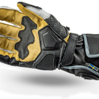 Кожени мото ръкавици Lindstrands Bergby Black/White