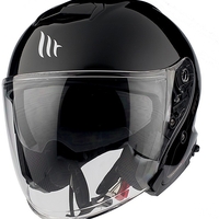 КАСКА ЗА СКУТЕР MT THUNDER 3 SOLID GLOSS BLACK