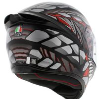 КАСКА K1 S E2206 - LYZARD MATT BLACK/GREY/RED