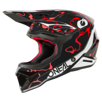 Каска O'NEAL 1SERIES SPLASH BLACK/RED V.26