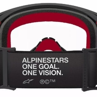 Мотокрос очила ALPINESTARS SUPERTECH CORP BLACK/RED CLEAR
