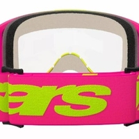 Мотокрос очила ALPINESTARS VISION 5 WORDMARK PINK/YLW CLEAR