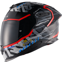 Каска NEXX Y100R URBANGRAM BLACK RED MATT