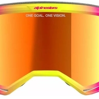 Мотокрос очила ALPINESTARS VISION 5 WORDMARK PNK/YLW MIRROR-RED