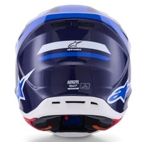 Мотокрос каска ALPINESTARS SM7 RISE BLUE/WHITE