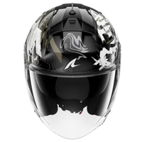 Каска за скутер SHARK SKWAL JET PRANZ Black/White/Gold