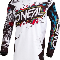 Мотокрос блуза O`NEAL ELEMENT VILLAIN WHITE