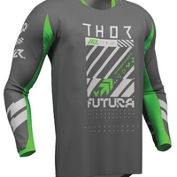 Мотокрос джърси THOR LAUNCHMODE FUTURA CHAR/GRN