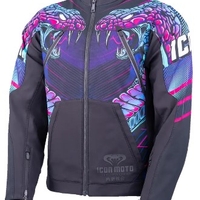 Мото яке ICON Synthwave Merc3 Lazer Cobra™ BK