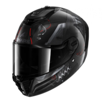 Каска SHARK SPARTAN RS CARBON XBOT BLACK/RED/SILVER
