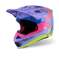 Мотокрос каска ALPINESTARS S-M10 JETT PURPLE/PINK