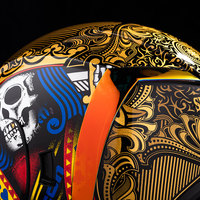 Каска ICON  AIRFORM SUICIDE KING GOLD