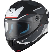 Каска MT TARGO S KAY B2 MATT BLACK/WHITE/RED