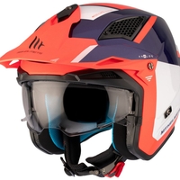 Каска MT DISTRICT SV S ANALOG D5 GLOSS BLUE/WHITE/ORANGE