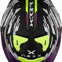 Каска NEXX X.R3R GLITCH RACER WHITE/NEON