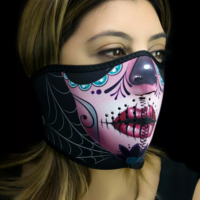 Маска за лице HALF SUGAR SKULL