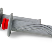 Ръкохватки RACETECH R20 Lock On Grips Half Waffle BETA 20 (Grey)